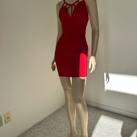 Red dress used size S - Picture 4 of 6